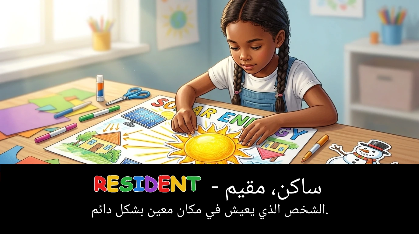 Arabic Illustration for resident
